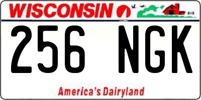 WI license plate 256NGK