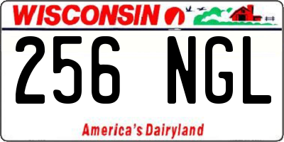 WI license plate 256NGL