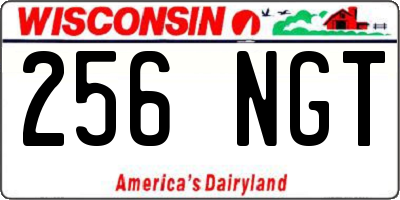 WI license plate 256NGT