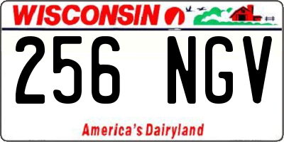 WI license plate 256NGV