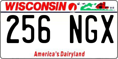 WI license plate 256NGX