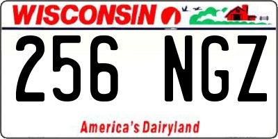 WI license plate 256NGZ