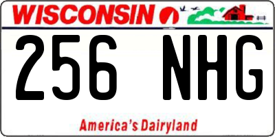WI license plate 256NHG