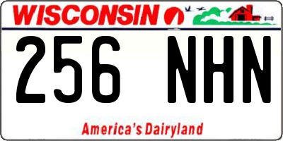 WI license plate 256NHN