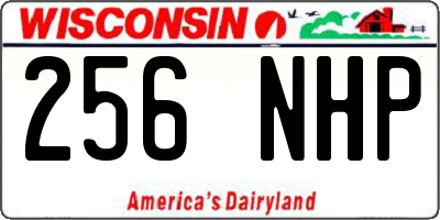 WI license plate 256NHP