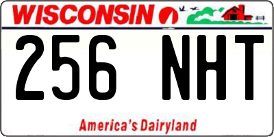 WI license plate 256NHT