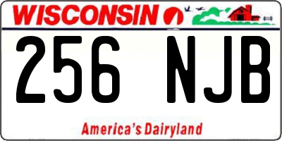 WI license plate 256NJB