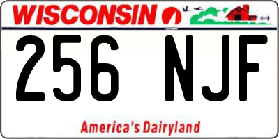 WI license plate 256NJF