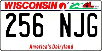 WI license plate 256NJG