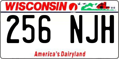 WI license plate 256NJH