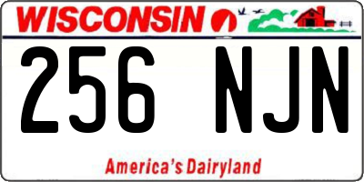 WI license plate 256NJN