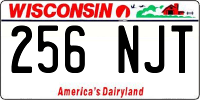 WI license plate 256NJT