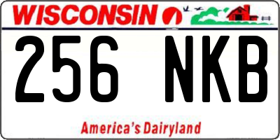 WI license plate 256NKB