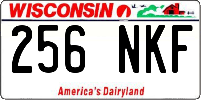WI license plate 256NKF