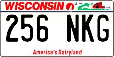 WI license plate 256NKG