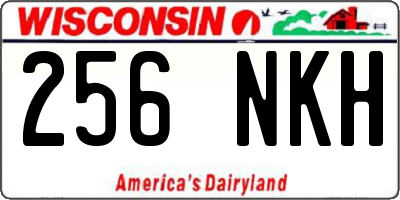 WI license plate 256NKH