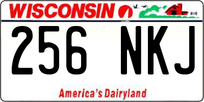 WI license plate 256NKJ