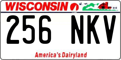 WI license plate 256NKV