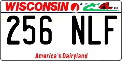 WI license plate 256NLF