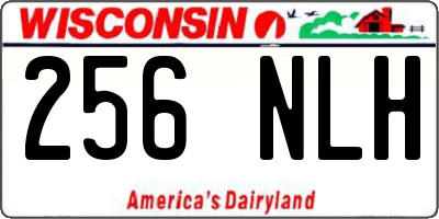 WI license plate 256NLH