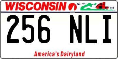WI license plate 256NLI