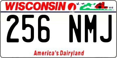 WI license plate 256NMJ