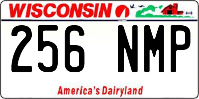 WI license plate 256NMP