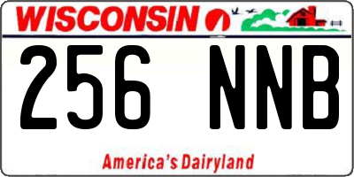 WI license plate 256NNB