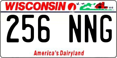 WI license plate 256NNG