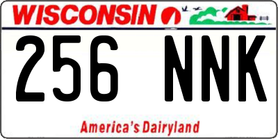 WI license plate 256NNK