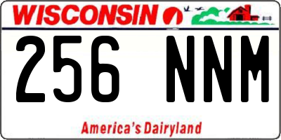WI license plate 256NNM