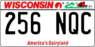 WI license plate 256NQC