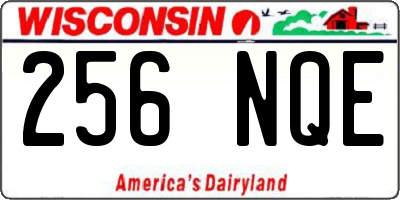 WI license plate 256NQE