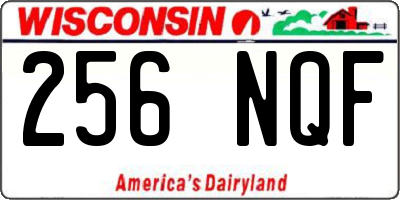 WI license plate 256NQF