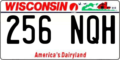 WI license plate 256NQH