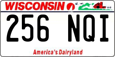 WI license plate 256NQI