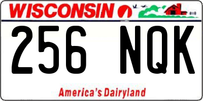WI license plate 256NQK