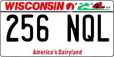 WI license plate 256NQL