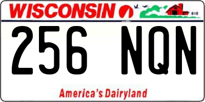 WI license plate 256NQN