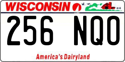 WI license plate 256NQO