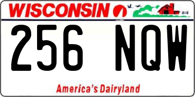 WI license plate 256NQW