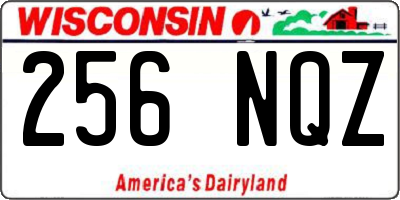 WI license plate 256NQZ