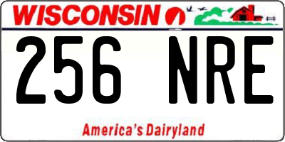 WI license plate 256NRE