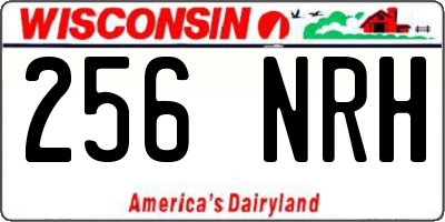 WI license plate 256NRH