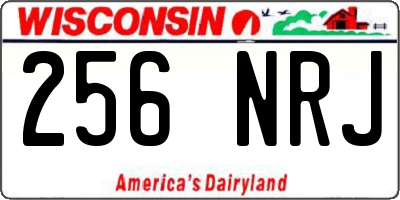 WI license plate 256NRJ