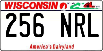 WI license plate 256NRL