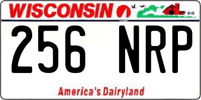 WI license plate 256NRP