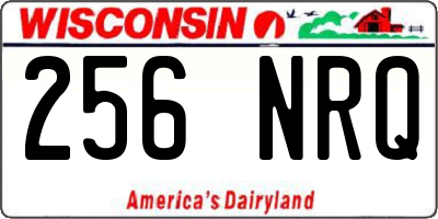 WI license plate 256NRQ