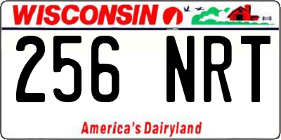 WI license plate 256NRT
