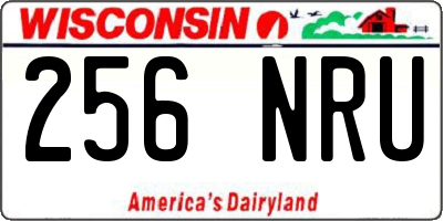 WI license plate 256NRU